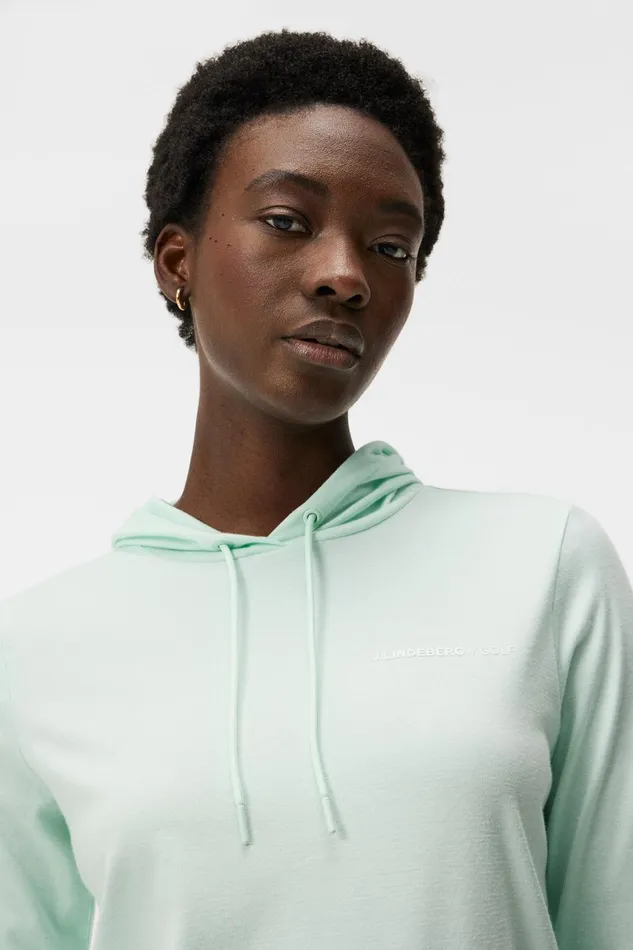 Women Vice Hood Honeydew JLindeberg Sweaters Women Vice Hood Honeydew JLindeberg Sweaters