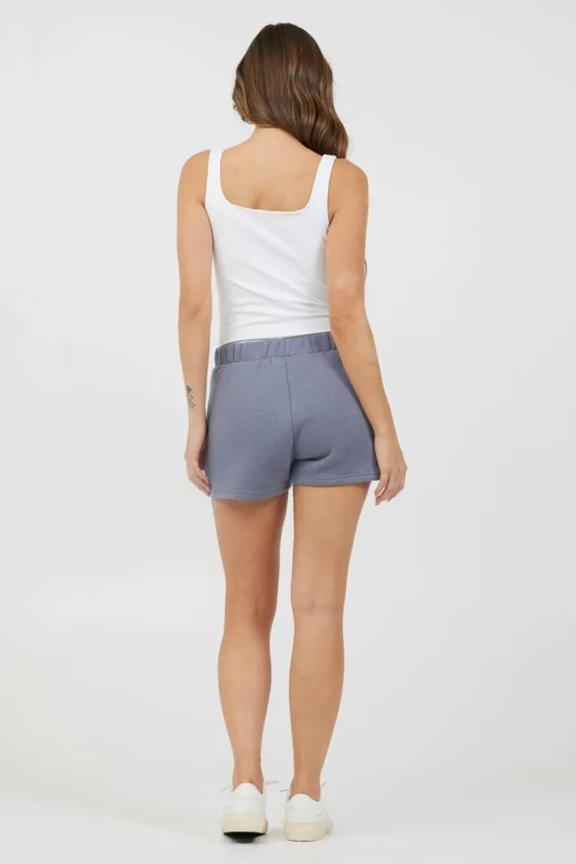 Women Vintage Havana All Bottoms Storm Blue Essential Fleece Shorts Storm Blue