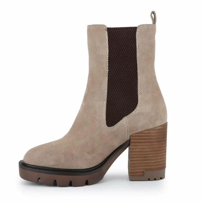 Women Vintage Havana Boots Booties BRAYTON 8211 TAUPE Taupe