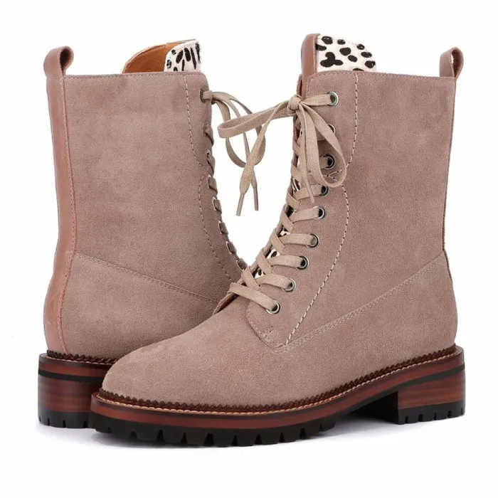 Women Vintage Havana Boots Booties Grove 8211 Taupe Taupe