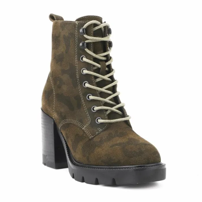 Women Vintage Havana Boots Booties WESTBURRY 8211 GREEN CAMO Green Camo