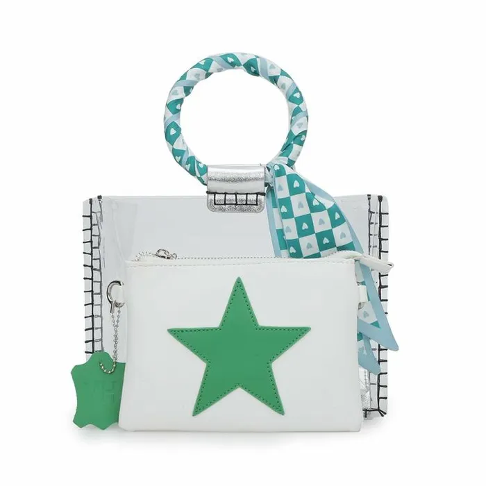 Women Vintage Havana Small Bags MINI MOLLY 8211 SCARF WHITE GREEN