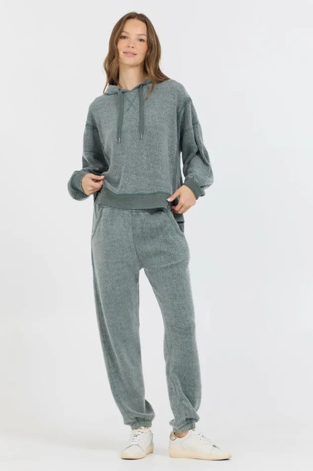 Women Vintage Havana Sweatshirts Dark Forest Reverse Fleece Hoodie Forest