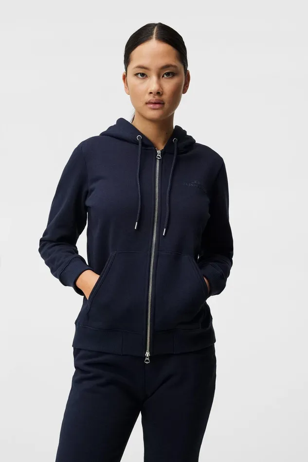 Women W Alpha Zip Hood JL Navy JLindeberg Sweaters