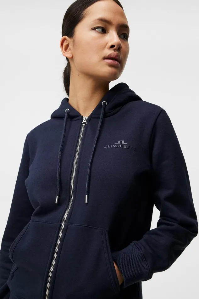 Women W Alpha Zip Hood JL Navy JLindeberg Sweaters Women W Alpha Zip Hood JL Navy JLindeberg Sweaters