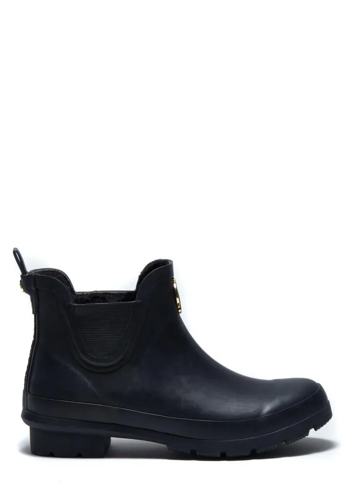 Women Wellington Boots Holland Cooper Rubber Chelsea Boot Black