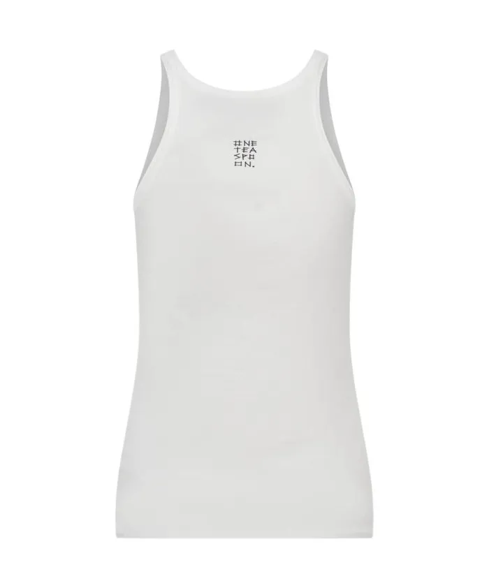 Women WHITE ONE TEASPOON RIB SINGLET One Teaspoon Tees and Tanks Women WHITE ONE TEASPOON RIB SINGLET One Teaspoon Tees and Tanks