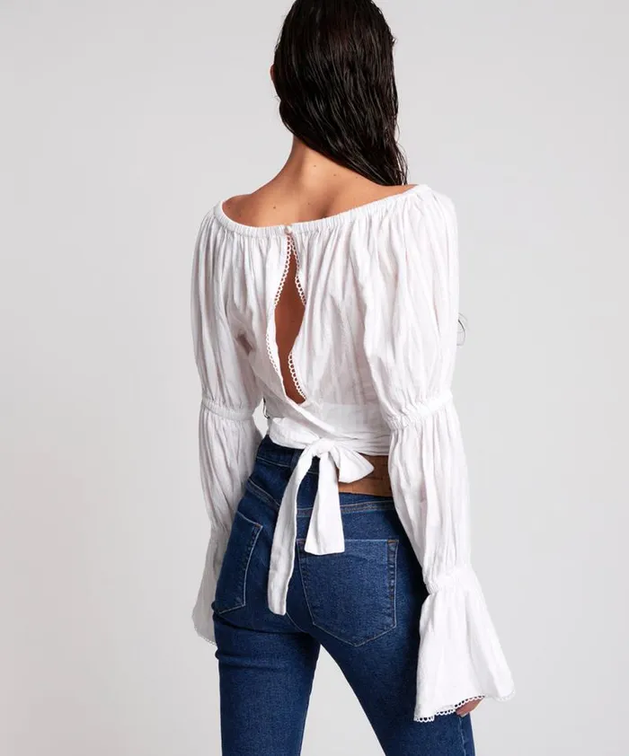 Women WHITE SUMMER NIGHTS CROP One Teaspoon Tops Women WHITE SUMMER NIGHTS CROP One Teaspoon Tops
