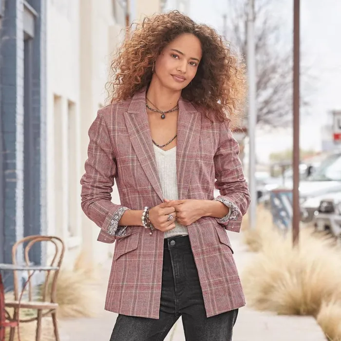 Women Whitman Plaid Blazer Petite Mink Sundance Catalog Petite Styles Women Whitman Plaid Blazer Petite Mink Sundance Catalog Petite Styles