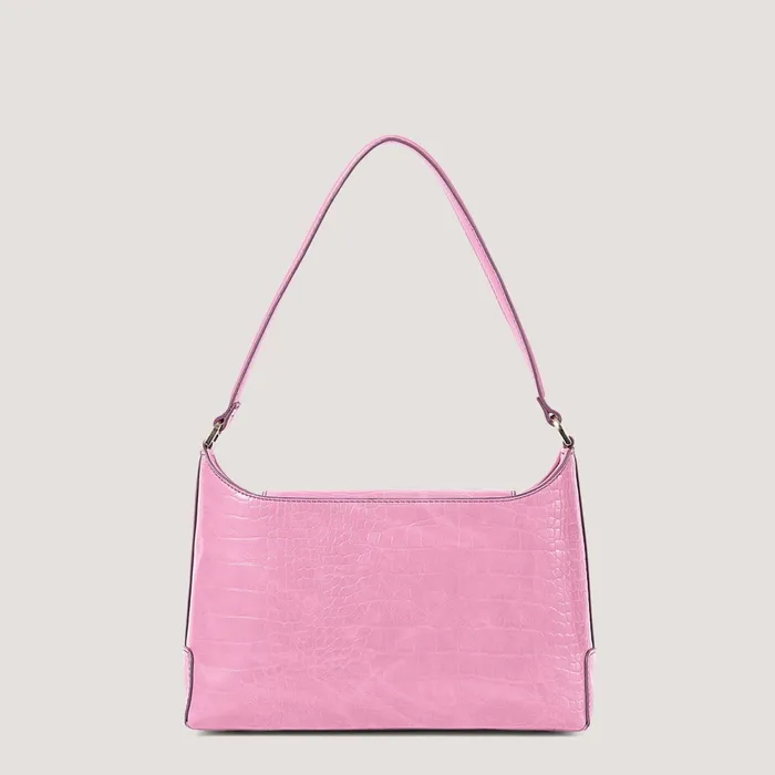 Women Wilder Shoulder Bag Pink Croc Fiorelli Shoulder Bags