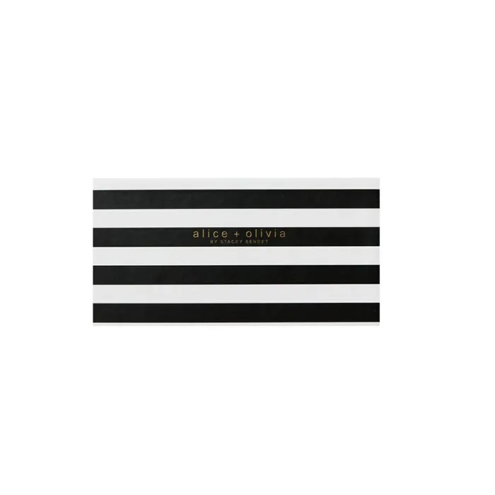 Womens Accessories Alice Olivia X Fabfitfun Sticky Note Set Positano Stripe Sm Black