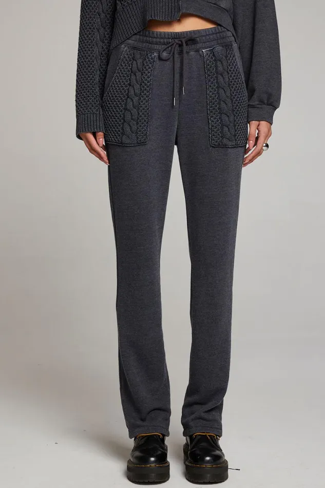 Womens Chaser Brand Bottoms Ant Licorice Trousers