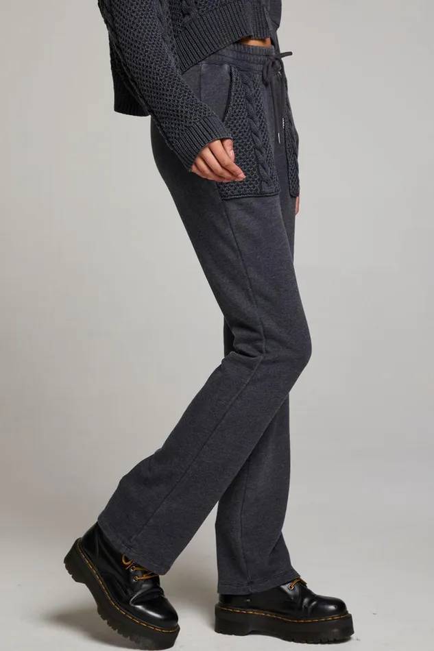 Womens Chaser Brand Bottoms Ant Licorice Trousers
