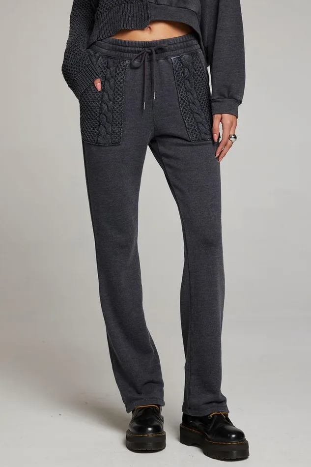 Womens Chaser Brand Bottoms Ant Licorice Trousers