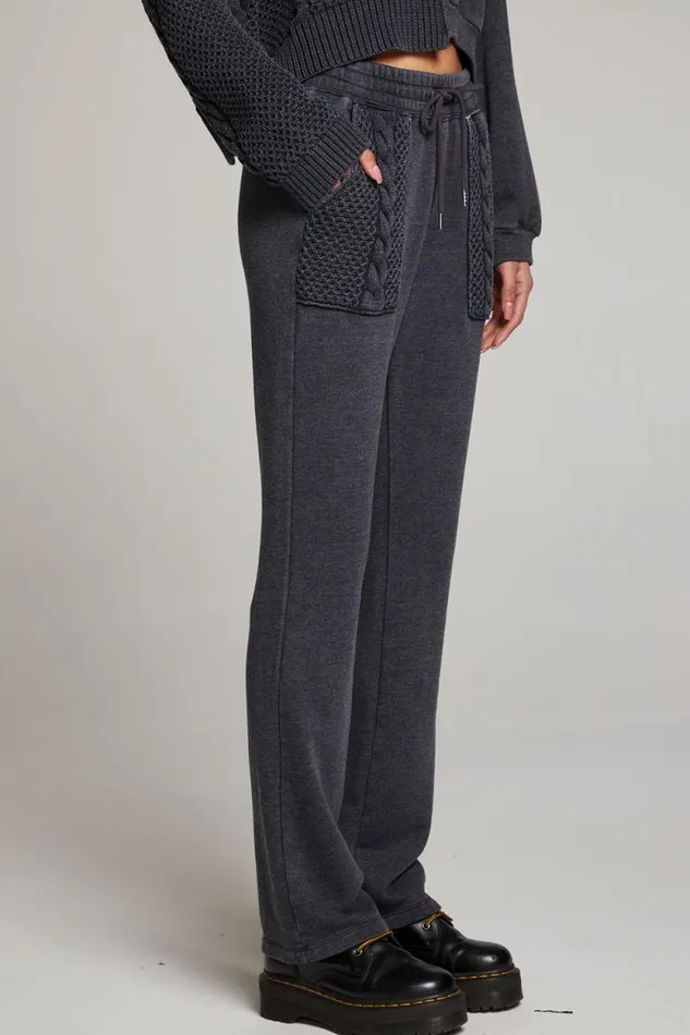 Womens Chaser Brand Bottoms Ant Licorice Trousers