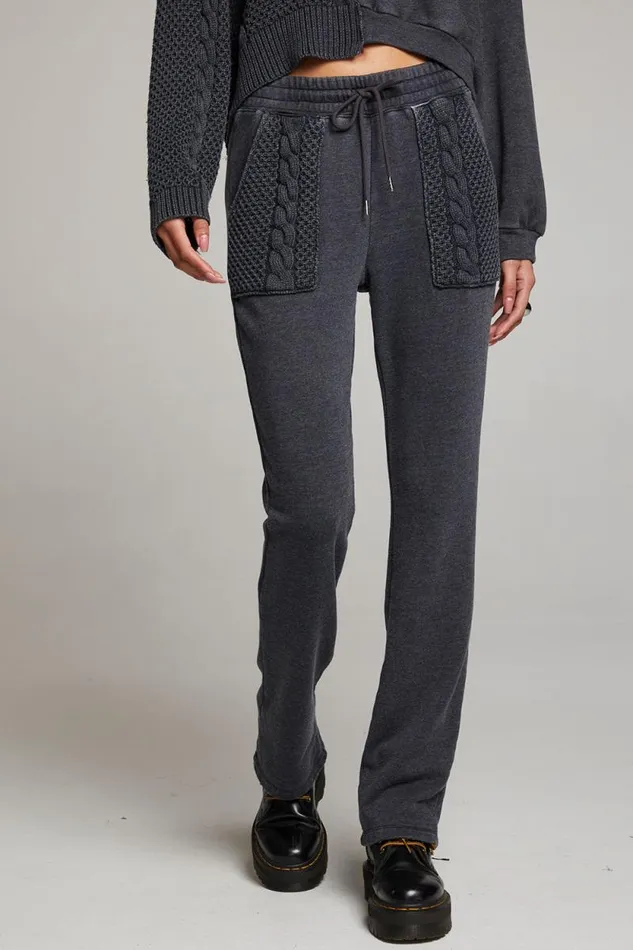 Womens Chaser Brand Bottoms Ant Licorice Trousers