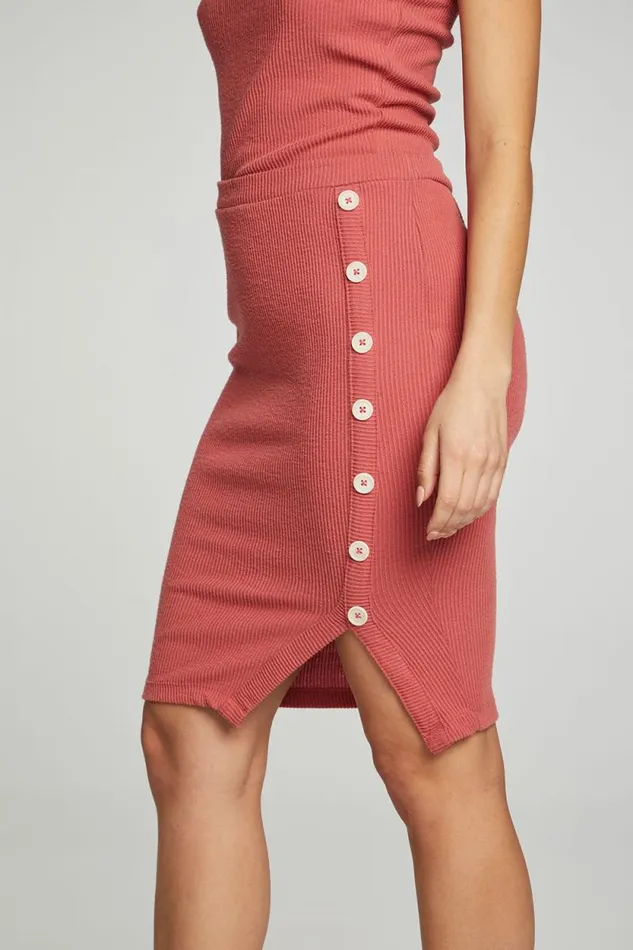 Womens Chaser Brand Bottoms Button Down Pencil Skirt