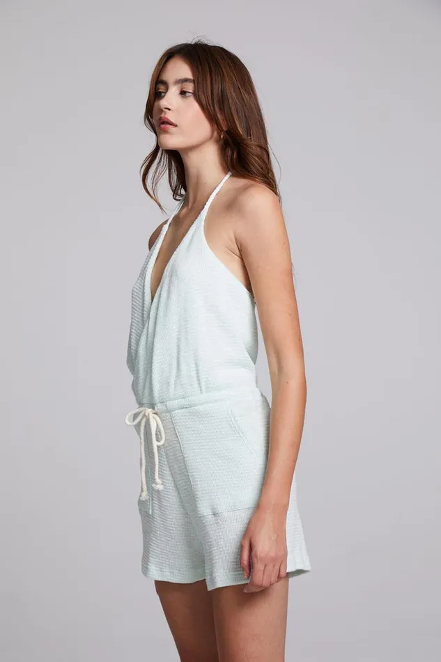 Womens Chaser Brand Bottoms Carina Aqua Glass Jumpsuit