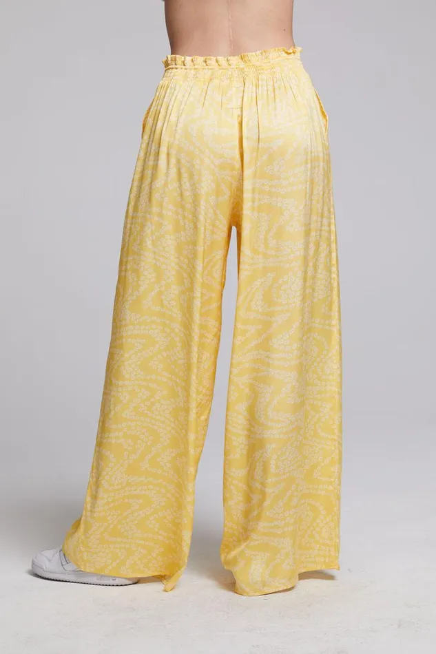 Womens Chaser Brand Bottoms Ischia Lemon Zest Trousers