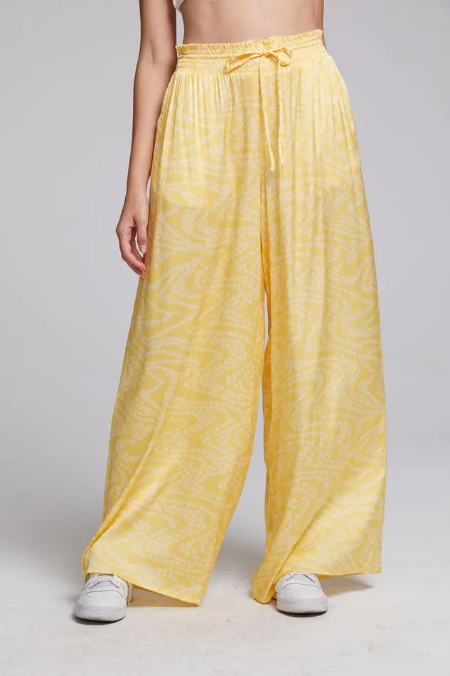 Womens Chaser Brand Bottoms Ischia Lemon Zest Trousers
