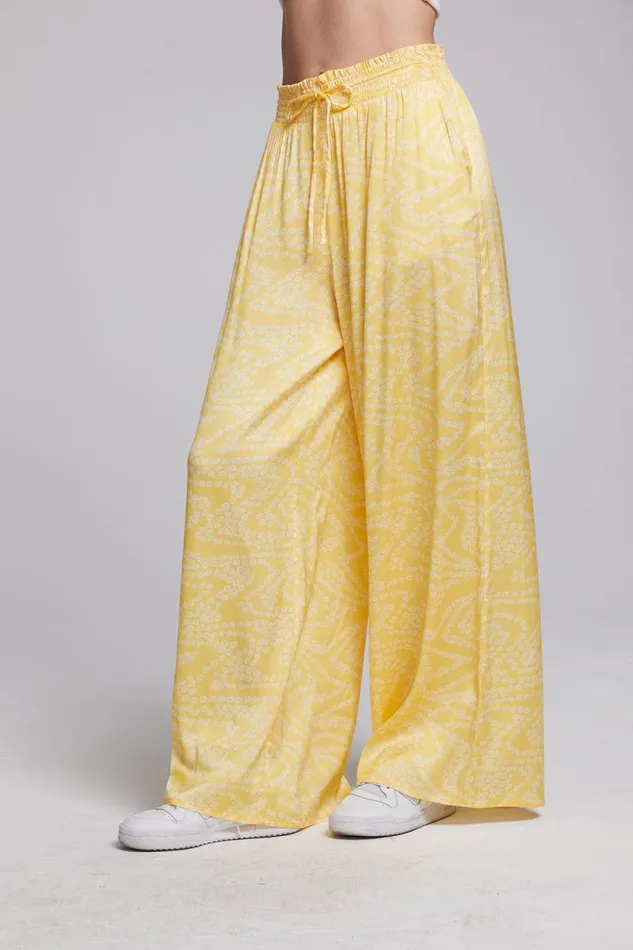 Womens Chaser Brand Bottoms Ischia Lemon Zest Trousers