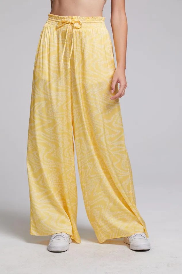 Womens Chaser Brand Bottoms Ischia Lemon Zest Trousers