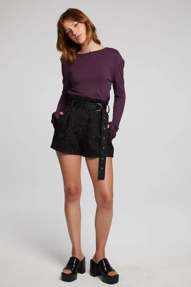 Womens Chaser Brand Bottoms Lombard Licorice Short