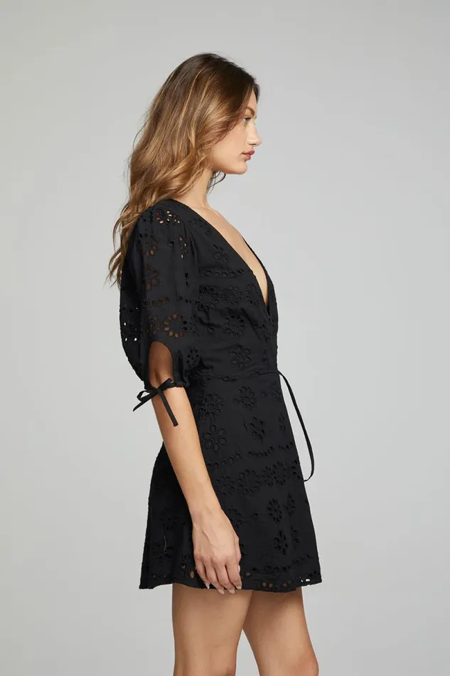 Womens Chaser Brand Dresses Cassia Mini Dress 8211 Black Onyx