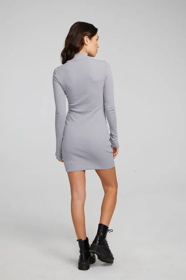 Womens Chaser Brand Dresses Edita Silver Grey Mini Dress