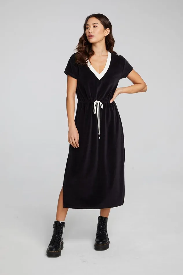 Womens Chaser Brand Dresses Woods Shadow Black Dress