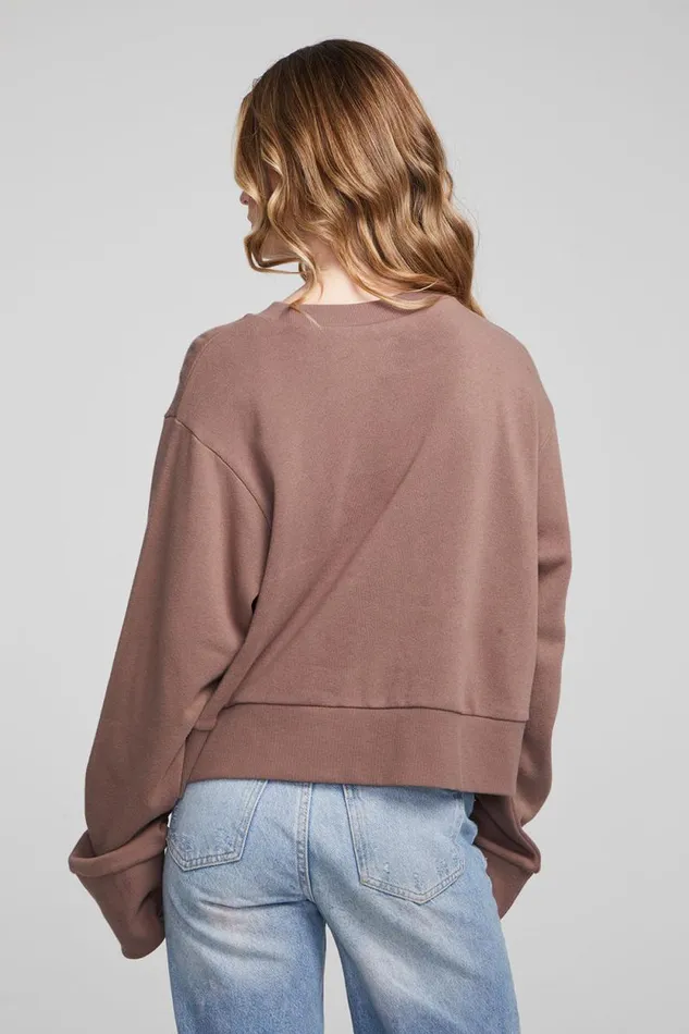 Womens Chaser Brand Tops Abstract Beach Pullover