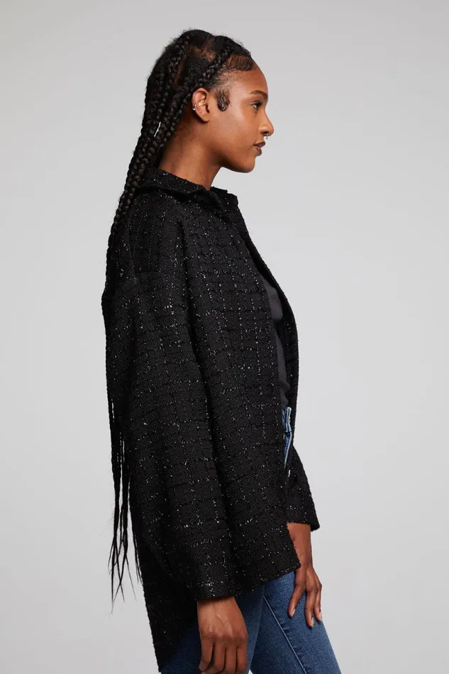 Womens Chaser Brand Tops Blake Licorice Button Down