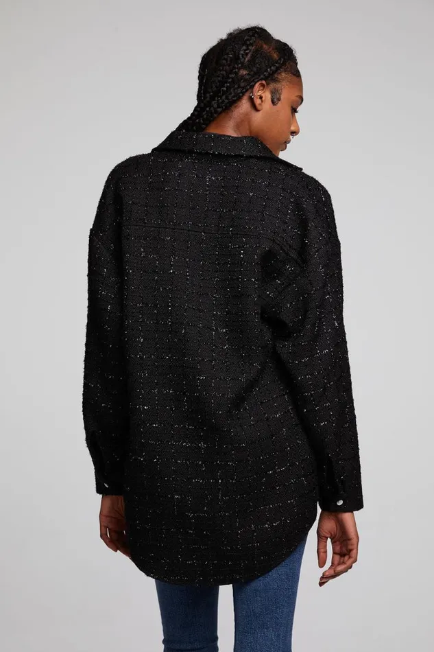 Womens Chaser Brand Tops Blake Licorice Button Down