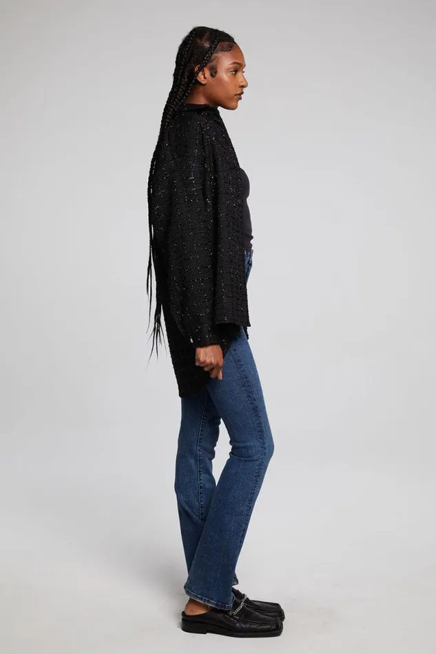 Womens Chaser Brand Tops Blake Licorice Button Down