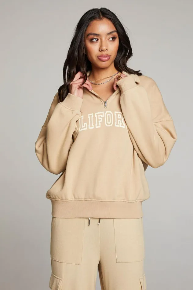 Womens Chaser Brand Tops California Varsity Long Sleeve