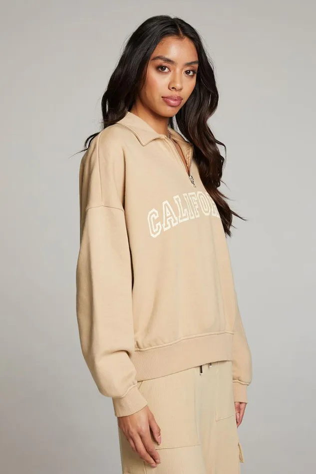 Womens Chaser Brand Tops California Varsity Long Sleeve