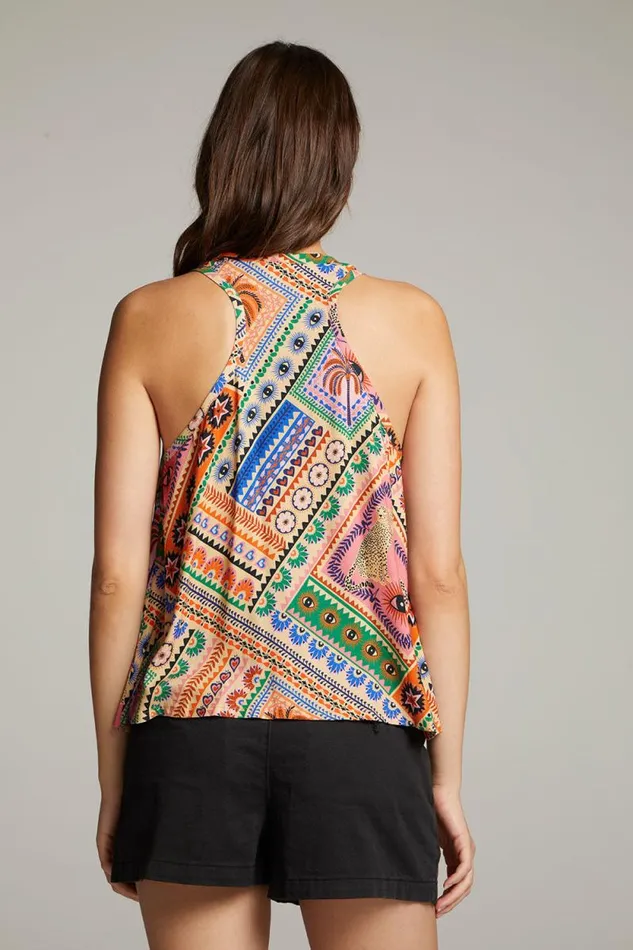 Womens Chaser Brand Tops Carmel Paradise Mystic Tank Top