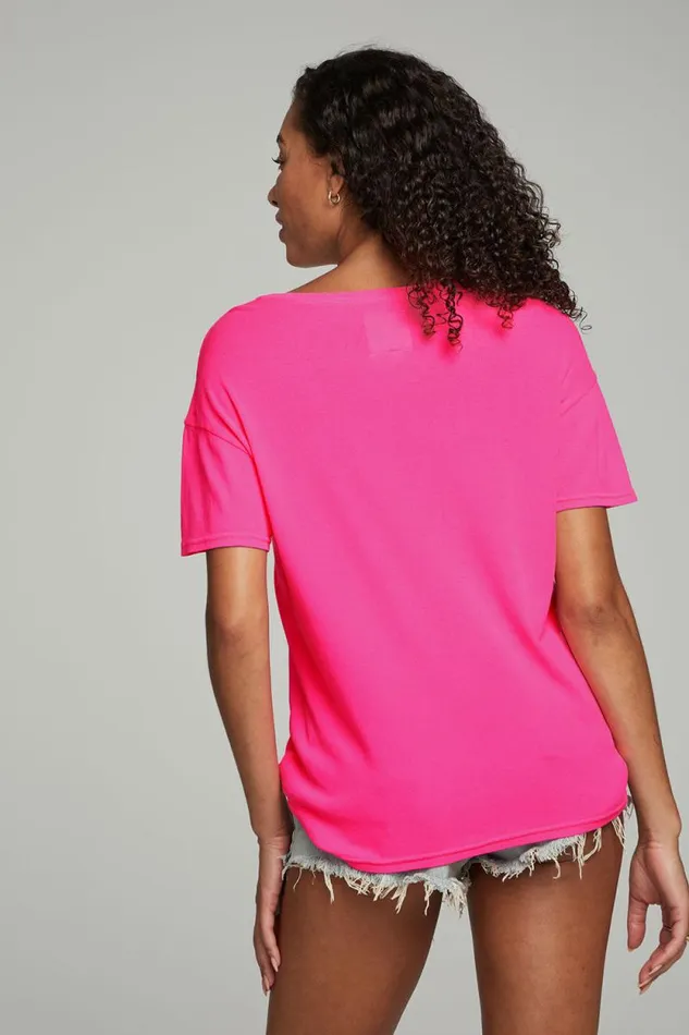 Womens Chaser Brand Tops Everyday Essential V Neck Tee 8211 Dragon