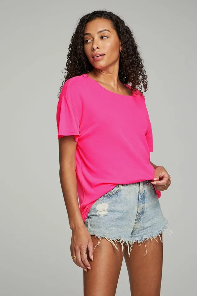 Womens Chaser Brand Tops Everyday Essential V Neck Tee 8211 Dragon
