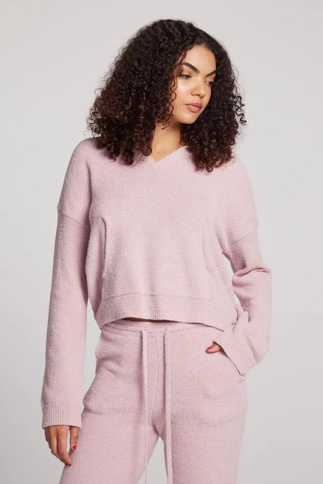 Womens Chaser Brand Tops Hazen Mauve Rose Pullover