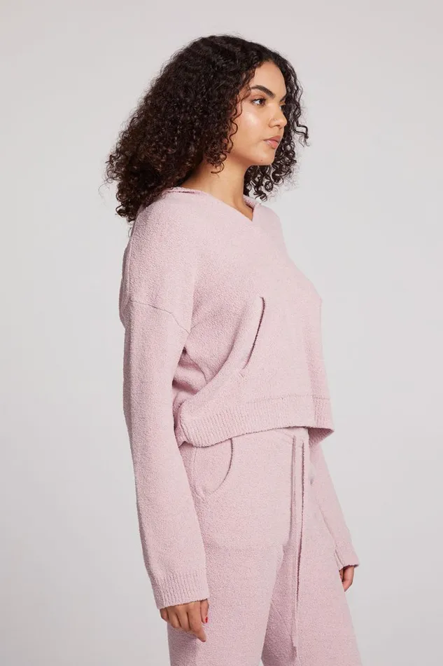 Womens Chaser Brand Tops Hazen Mauve Rose Pullover