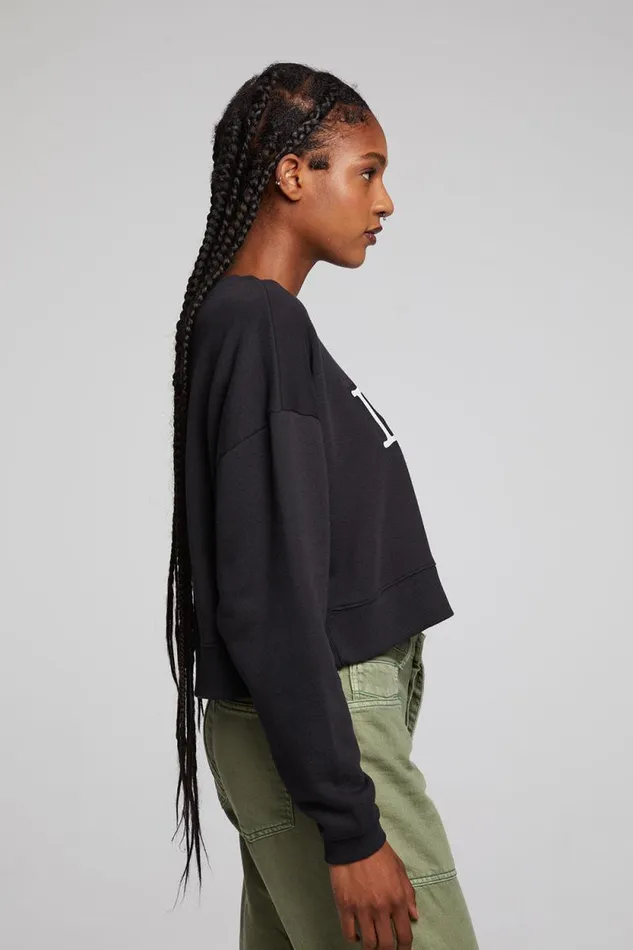 Womens Chaser Brand Tops Love Letters Zuma Pullover