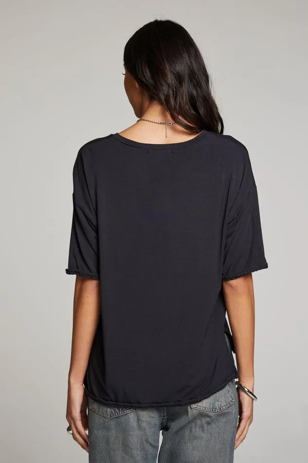 Womens Chaser Brand Tops Mason Licorice V Neck