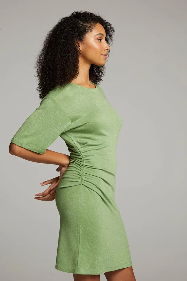 Womens Chaser Brand Tops Memory Piquant Green Mini Dress