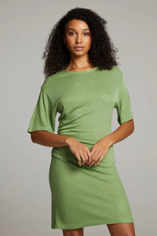 Womens Chaser Brand Tops Memory Piquant Green Mini Dress