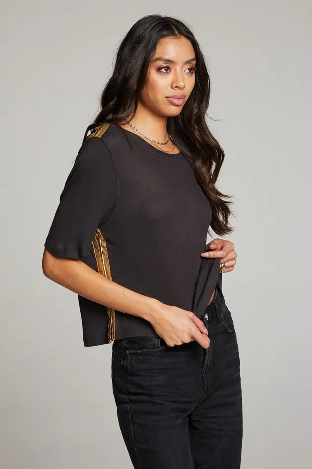 Womens Chaser Brand Tops Rover Licorice Tee
