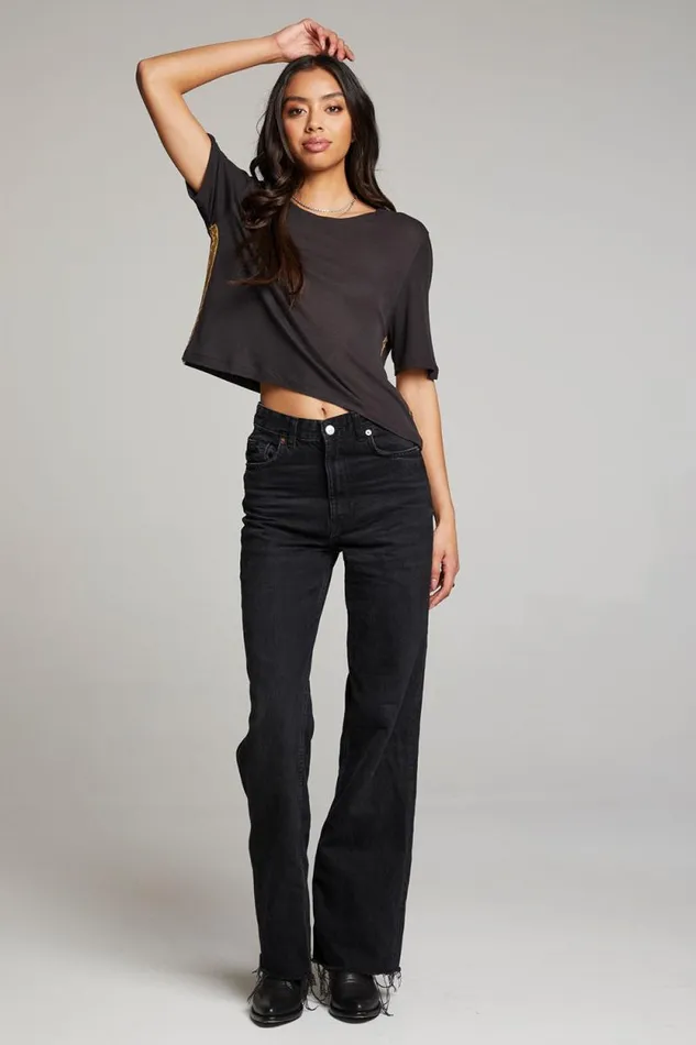 Womens Chaser Brand Tops Rover Licorice Tee