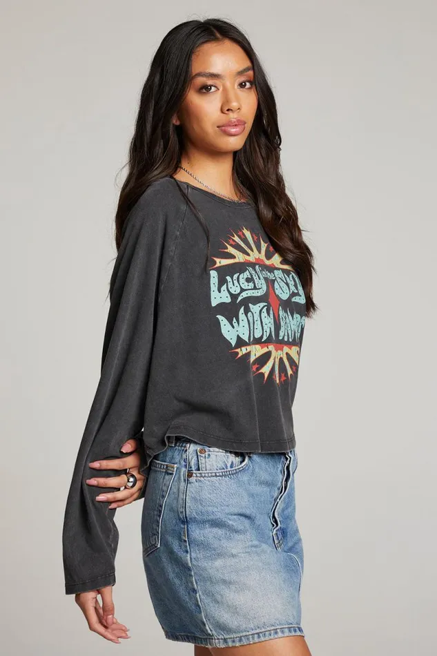 Womens Chaser Brand Tops The Beatles Lucy In The Sky Long Sleeve