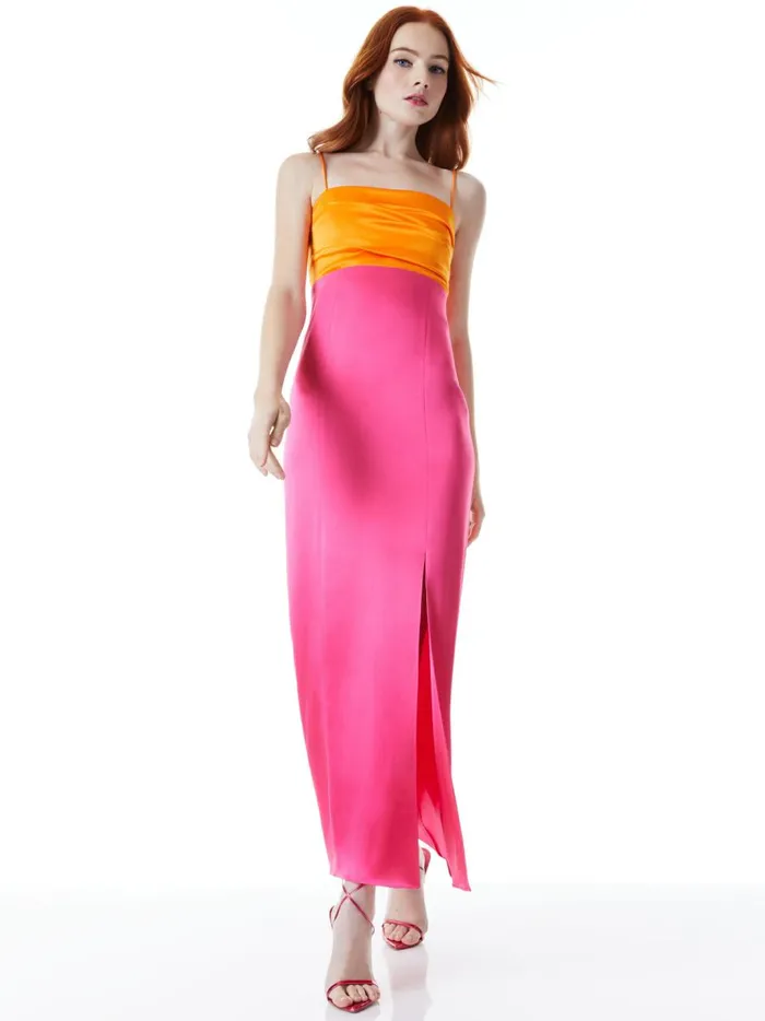 Womens Dresses Alice Olivia Lilita Maxi Dress Tangerinecandy