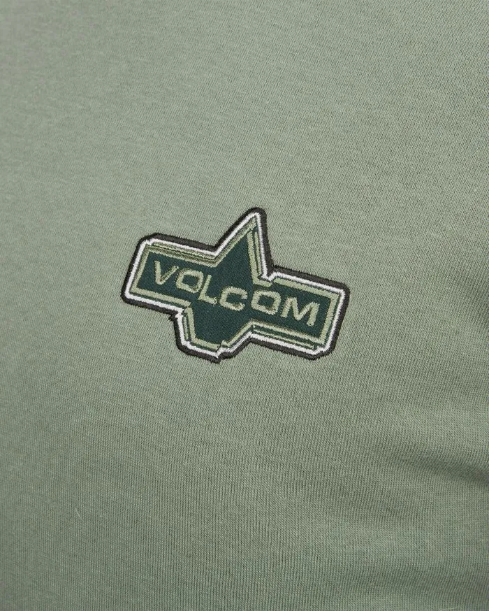 Womens Essential Crew Fleece 8211 Lichen Green Womens Volcom Layering
